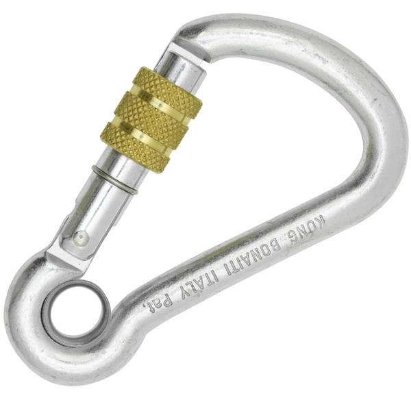 意大利KONG  438   絲扣鎖 CARBON STEEL CARABINER