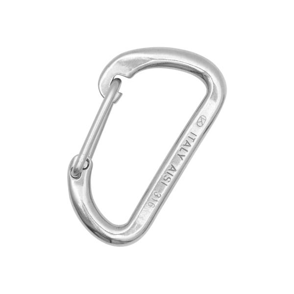意大利KONG  5801AISI 316不銹鋼登山扣 D SHAPE WIRE GATE STAINLESS STEEL