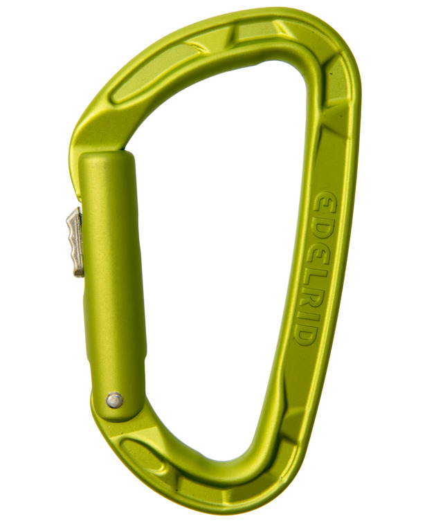 德國  愛德瑞德 Edelrid  Pure Slider	72002	登山攀巖  D型輕量化滑動上鎖自動鎖門主鎖