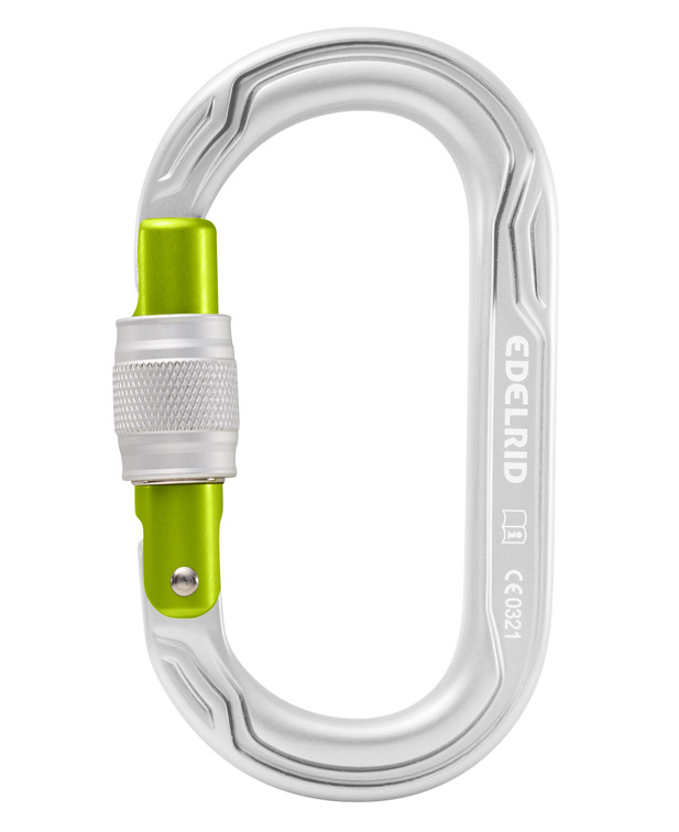 德國  愛德瑞德 Edelrid  Oval Power 2500 Screw	88265	登山攀巖  通用型O型絲扣主鎖