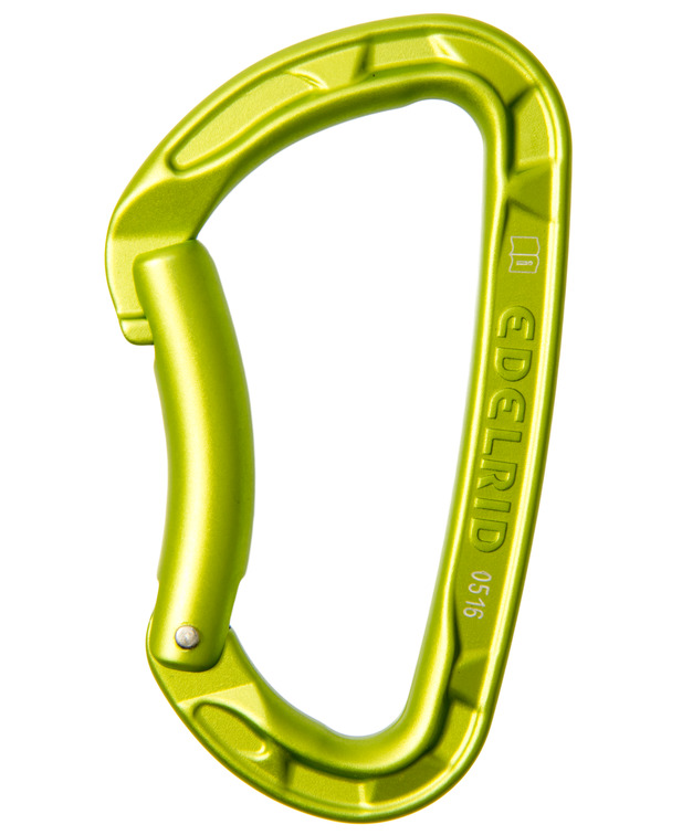 德國  愛德瑞德 Edelrid  Pure Bent	71769	登山攀巖  “D”型彎門單鎖