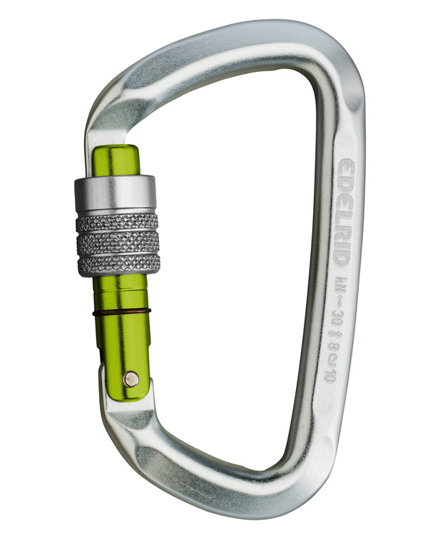 德國  愛德瑞德 Edelrid  D-Classic 3000 Screw 	88276	高空作業(yè) 30kN“D”型絲扣鋁鎖