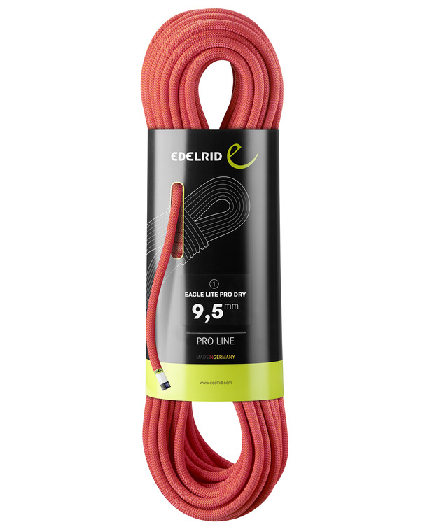 德國  愛德瑞德  Edelrid Eagle Lite Pro Dry 9,5 mm	71233 防水專業(yè)款動(dòng)力繩
