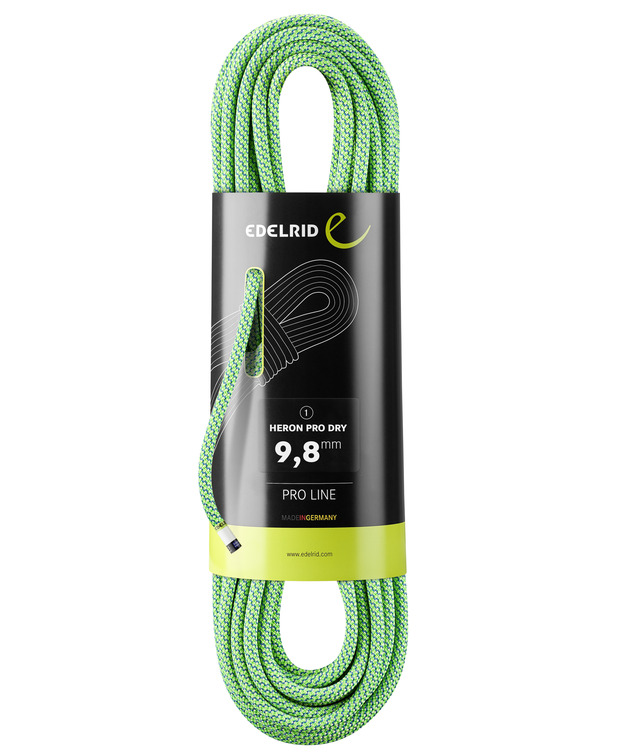德國  愛德瑞德  Edelrid Heron Pro Dry 9,8 mm	71235 防水專業(yè)款多用途動(dòng)力繩