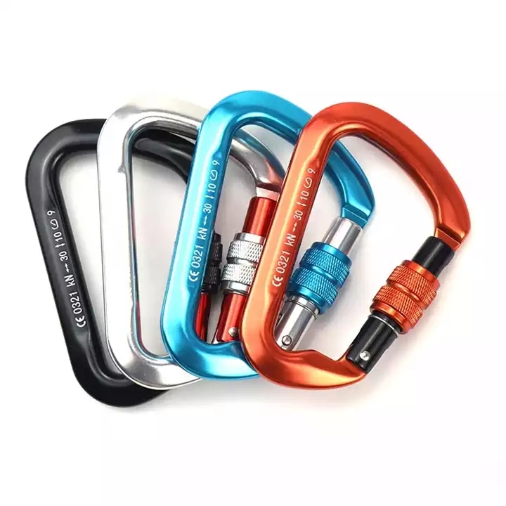 Culpeo D shape 7112SL 30KN 登山攀巖D形手動絲扣主鎖  高空作業(yè) 繩索救援 安全鉤